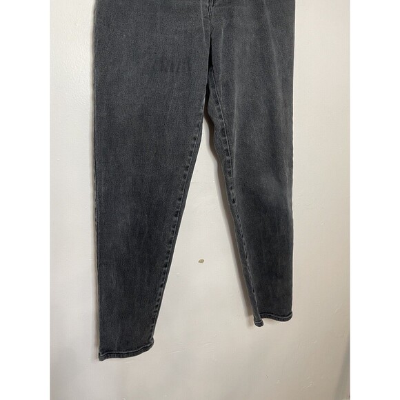 Silver Clouds Jeans Women's 27x31 Black Denim Jeans Hi Rise Straight UK vintage - Picture 3 of 12